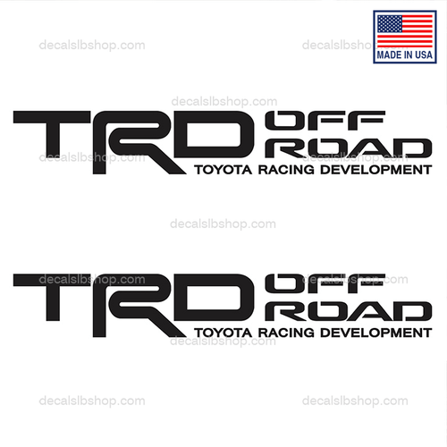 TRD Off Road Decal Truck Stickers Decals Toyota Tacoma Tundra Vinyl Sticker Graphic Pair - DecalsLB Shop