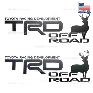 TRD Off Road Elk Deer Truck Sticker Decal Toyota Tacoma Tundra 4x4 Decals Vinyl Stickers Graphic - DecalsLB Shop