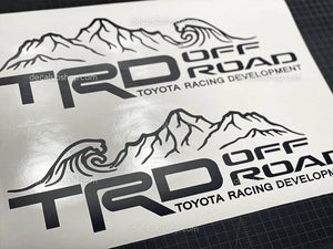 TRD Off Road Mountain Wave Stickers Decals Toyota Tacoma Tundra Truck 1a - DecalsLB Shop