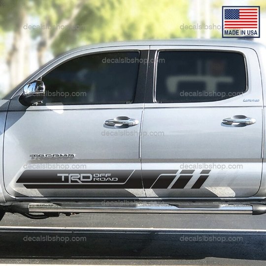 TRD Off Road Tacoma Decals Stripes offroad Sidedoor Fits Toyota Truck Decal Stickers vinyl Ib - DecalsLB Shop