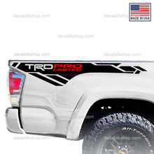 Load image into Gallery viewer, TRD Pro Limited Decals fit Tacoma 2013 - 2021 Truck Bedside Vinyl Graphic Pre Cut Stickers ProLimited/GlossRed - DecalsLB Shop
