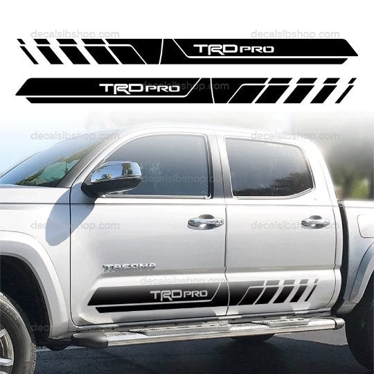 Products TRD Pro Tacoma Decals Stripes Off Road Sport Sidedoor Fits ...