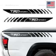 Load image into Gallery viewer, TRD Sport Bedside Decals Tacoma Toyota Truck Stickers Decal Graphic Vinyl 2Pc - DecalsLB Shop
