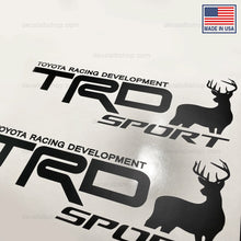Load image into Gallery viewer, TRD Sport Elk Deer Truck Sticker Decal Toyota Tacoma Tundra 4x4 Decals Vinyl Set Stickers Graphic - DecalsLB Shop
