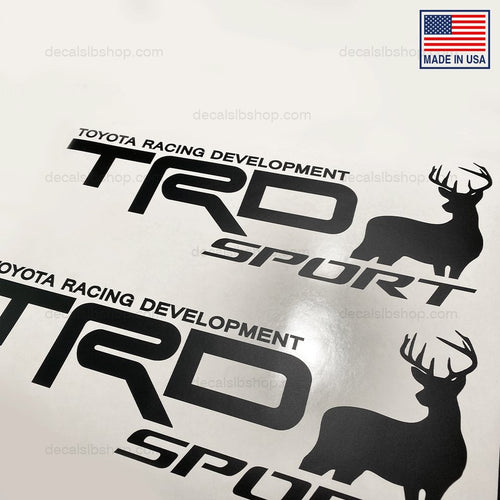 TRD Sport Elk Deer Truck Sticker Decal Toyota Tacoma Tundra 4x4 Decals Vinyl Set Stickers Graphic - DecalsLB Shop