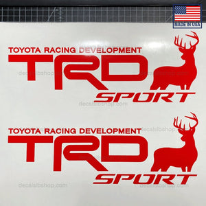 TRD Sport Elk Deer Truck Sticker Decal Toyota Tacoma Tundra 4x4 Decals Vinyl Set Stickers Graphic - DecalsLB Shop