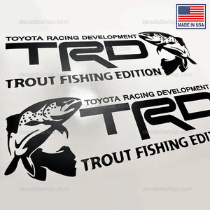 TRD Trout Fishing Edition Sticker Decal Toyota Tacoma Tundra Truck