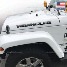 Load image into Gallery viewer, Wrangler Decals Hood Fits Jeep TJ LJ JK Truck Decal Stickers Vinyl 2P - DecalsLB Shop
