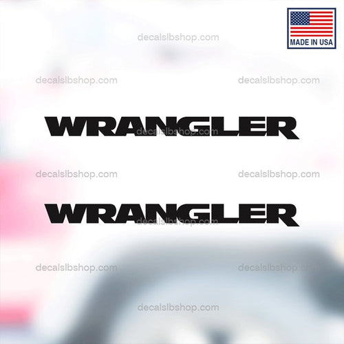 Wrangler Decals Hood Fits Jeep TJ LJ JK Truck Decal Stickers Vinyl 2P - DecalsLB Shop