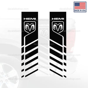X2 Hemi Decals Fits Dodge 1500 2500 RAM 3500 4x4 Bedside Truck Decal Stickers Vinyl - DecalsLB Shop