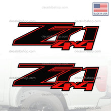 Load image into Gallery viewer, Z71 4X4 Decals Fits Chevy Sierra Silverado Chevrolet Truck Stickers Decal 2Pcs - DecalsLB Shop
