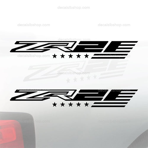 ZR2 Decals Flag Chevy Colorado Chevrolet Stickers Bedside Truck Sticker 2Pc - DecalsLB Shop